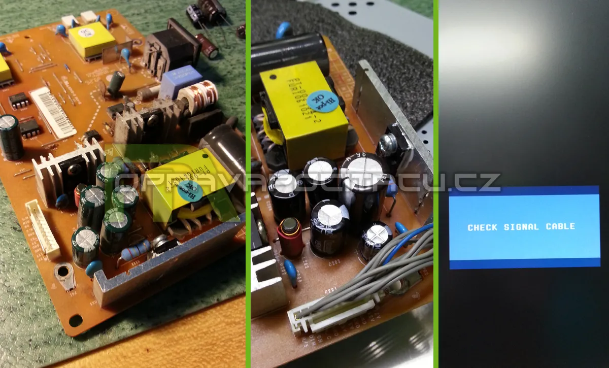 Oprava LCD monitoru LG Flatron L1919S - nezobrazuje