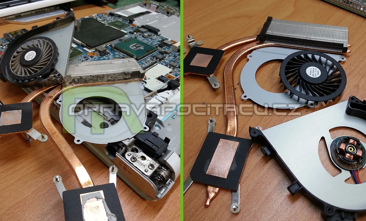 Čištění notebooku Sony VAIO SVE14AG15M (SVE14A2M1EW) od prachu
