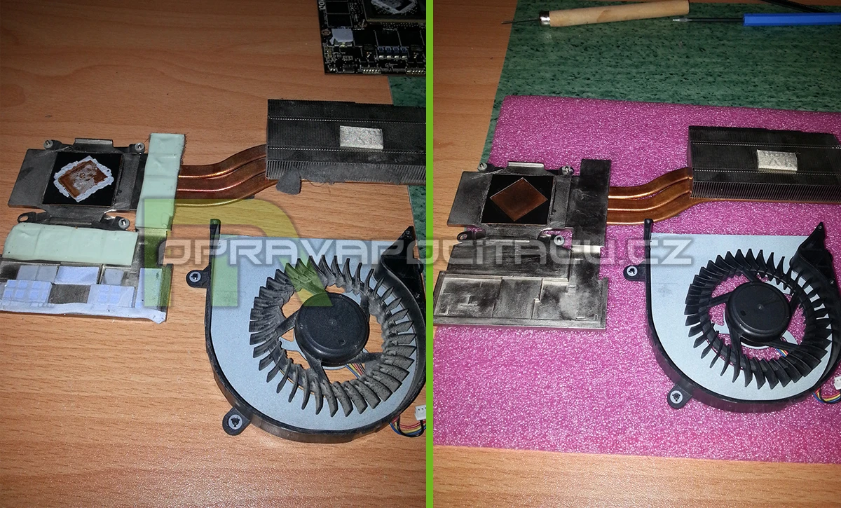 Kompletní prachové vyčištění a přepastování notebooku Alienware M17x R3 #3