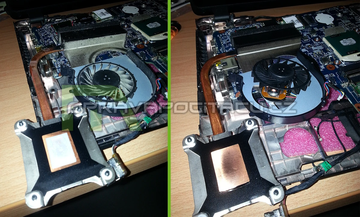 Prachové vyčištění notebooku HP ProBook 450
