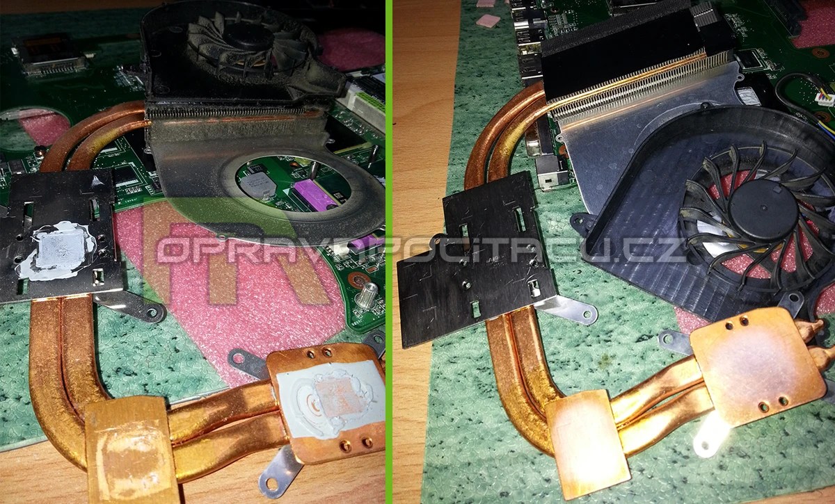 Čištění notebooku ASUS N71VG od prachu