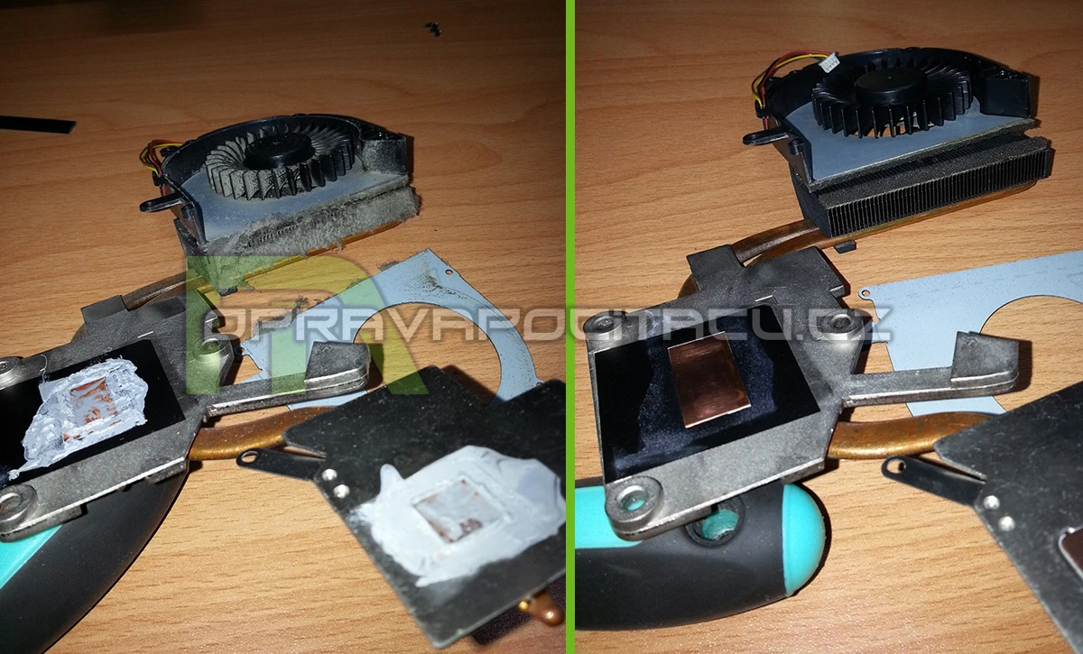 Čištění notebooku Lenovo G510 od prachu