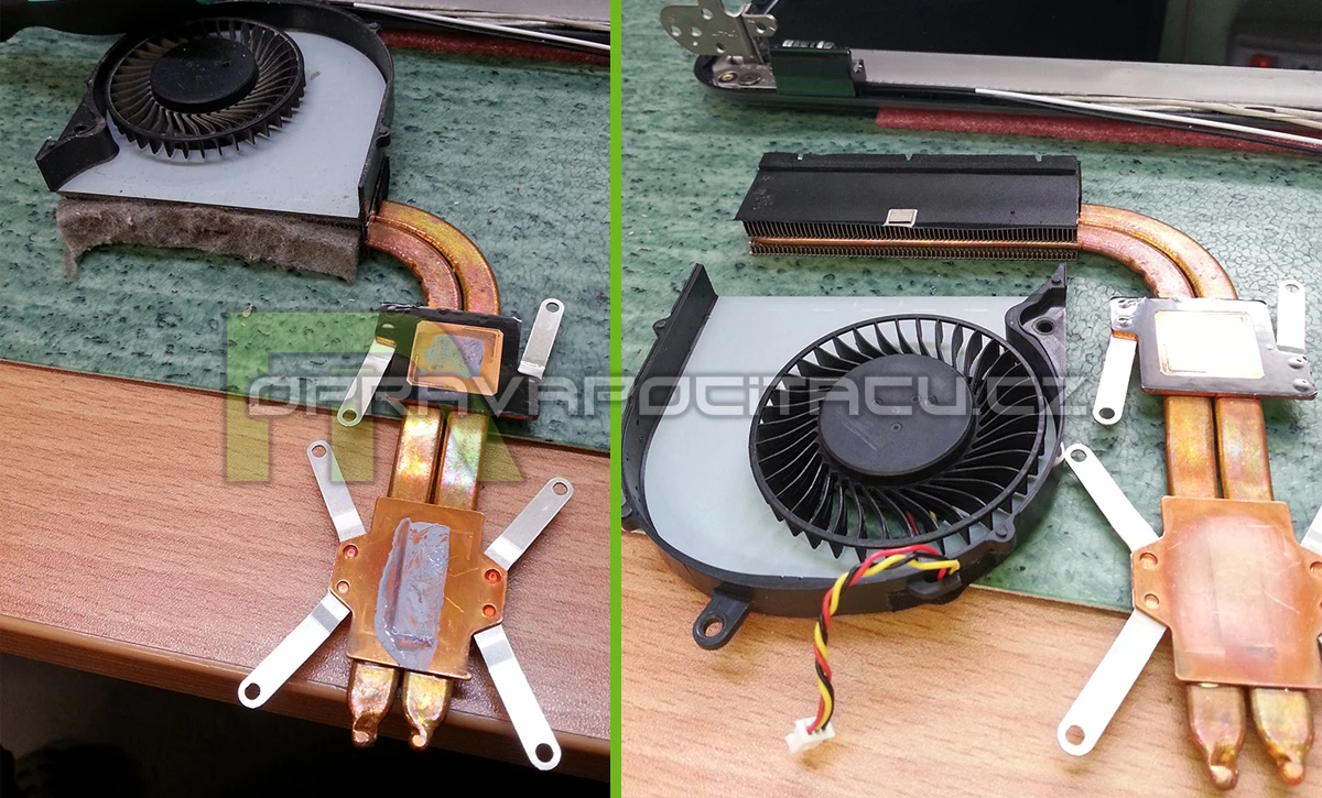 Prachové vyčištění notebooku TOSHIBA Satellite L50-A-19N
