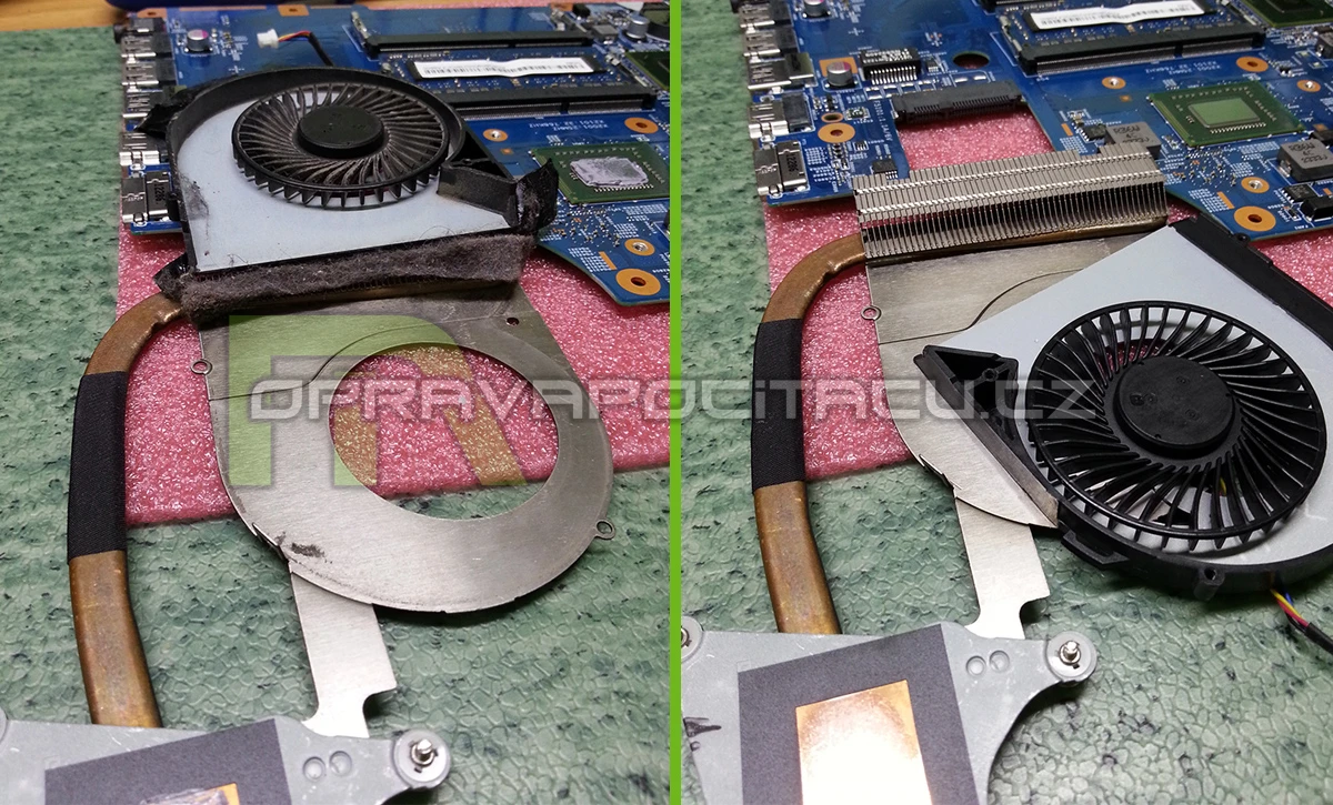 Čištění notebooku ACER Aspire V5-531 od prachu