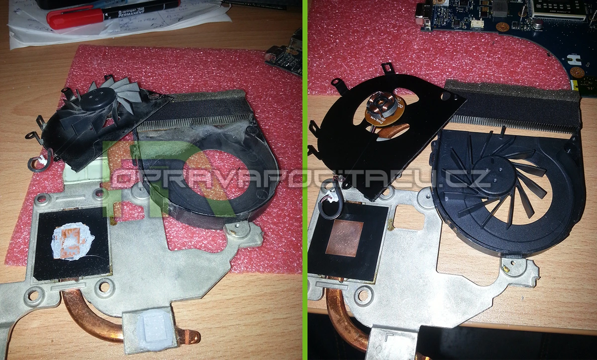 Prachové vyčištění notebooku ACER TravelMate 5542