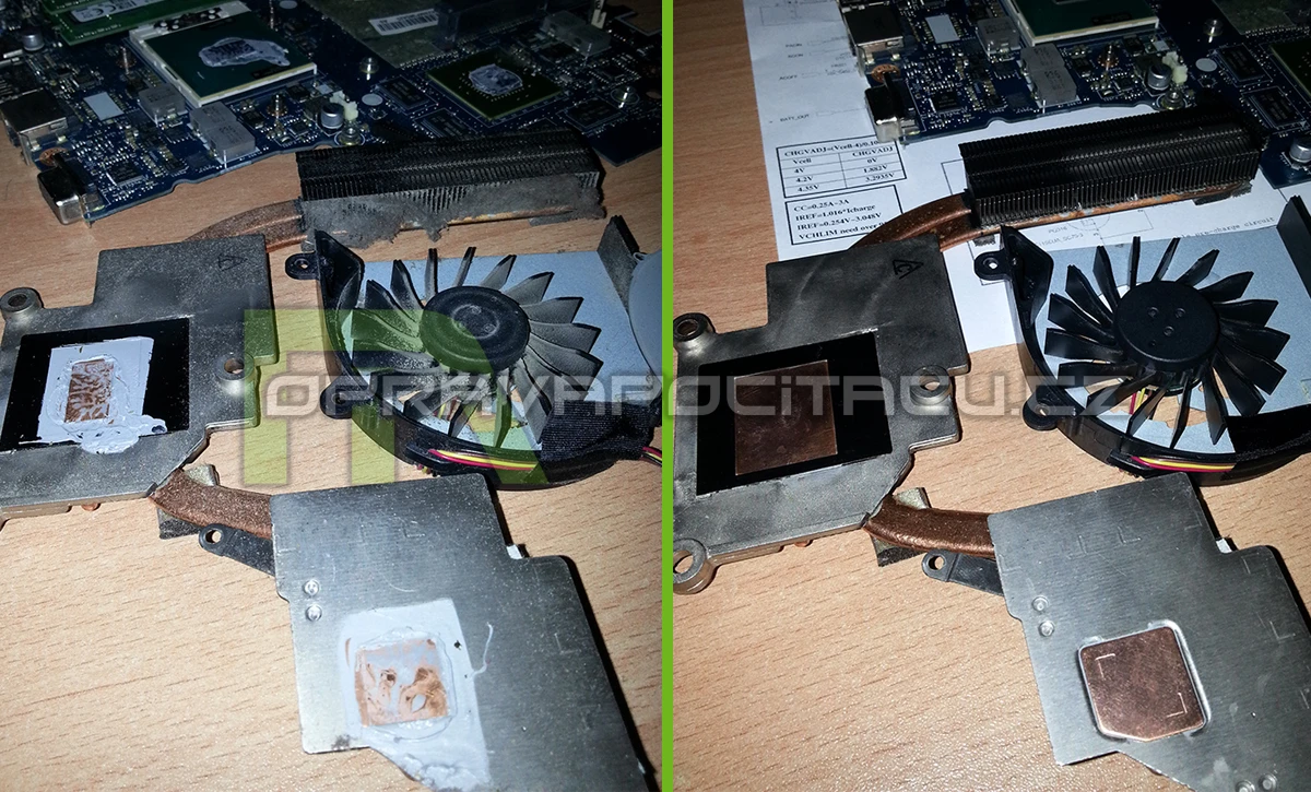 Notebook Lenovo IdeaPad G780 a jeho vyčištění od prachu + přepastování