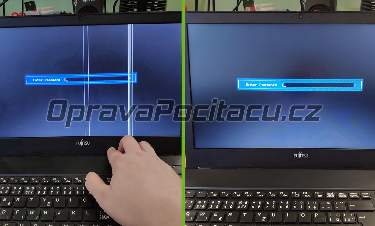 Výměna poškozeného LCD displeje u notebooku Fujitsu LifeBook A555